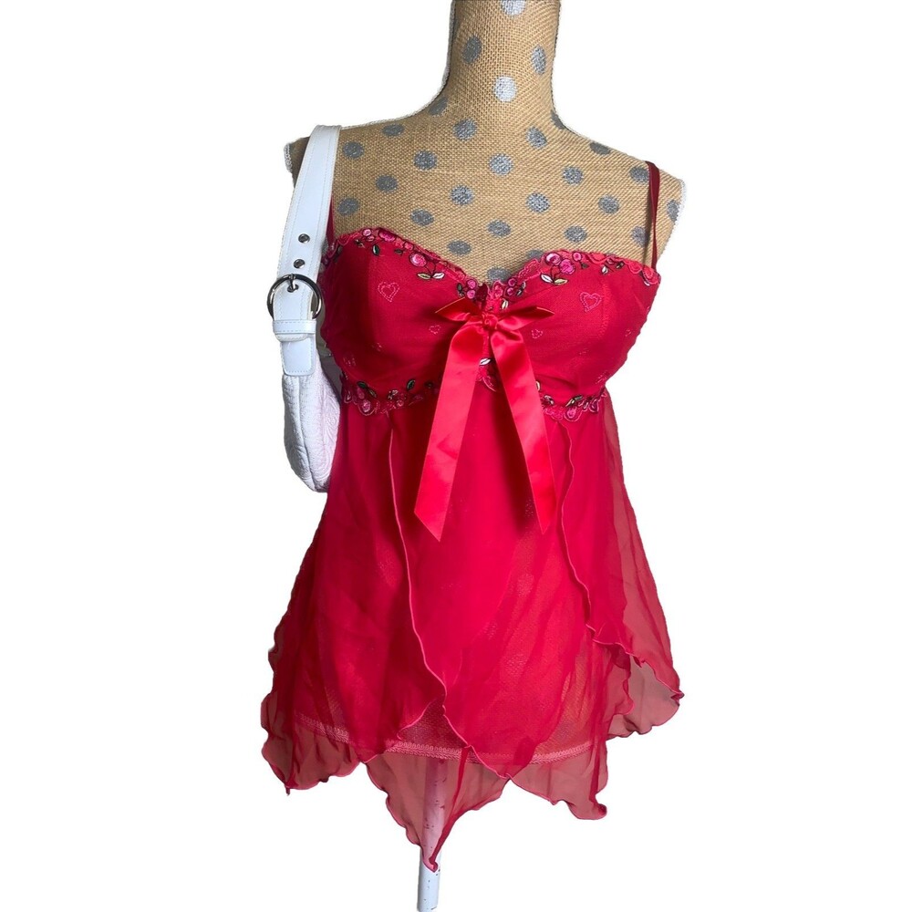 Victoria's Secret VtG Babydoll Sexy Little Things Y2K Cherries Coquette Fairy 32